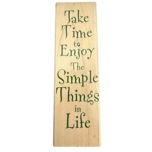 Hero Arts Take Time To Enjoy The Simple Things In Life F1843 Rubber Stamp